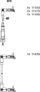 Bremi 970 - Комплект проводов зажигания autodnr.net