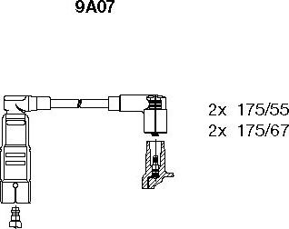 Bremi 9A07 - Комплект проводів запалювання autocars.com.ua