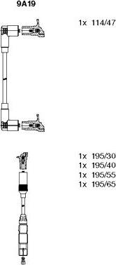 Bremi 9A19 - Комплект проводов зажигания autodnr.net