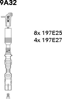 Bremi 9A32 - Комплект проводов зажигания autodnr.net
