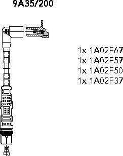 Bremi 9A35/200 - Комплект проводів запалювання autocars.com.ua