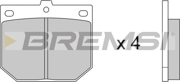 Bremsi BP2078 - Тормозные колодки, дисковые, комплект autodnr.net