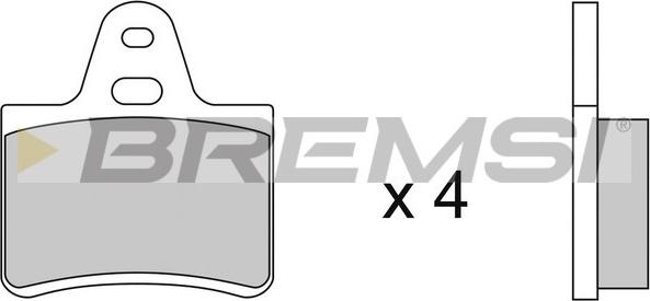 Bremsi BP2087 - Гальмівні колодки, дискові гальма autocars.com.ua