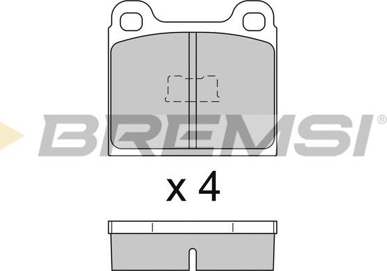 Bremsi BP2091 - Гальмівні колодки, дискові гальма autocars.com.ua