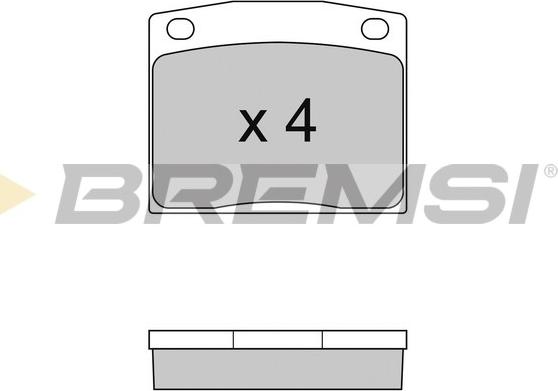 Bremsi BP2095 - Гальмівні колодки, дискові гальма autocars.com.ua