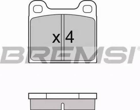 Bremsi BP2096 - Тормозные колодки, дисковые, комплект autodnr.net