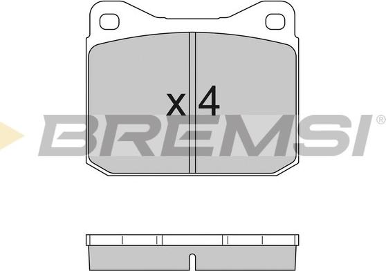 Bremsi BP2097 - Гальмівні колодки, дискові гальма autocars.com.ua