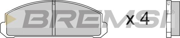 Bremsi BP2123 - Гальмівні колодки, дискові гальма autocars.com.ua