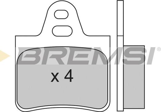 Bremsi BP2130 - Тормозные колодки, дисковые, комплект autodnr.net