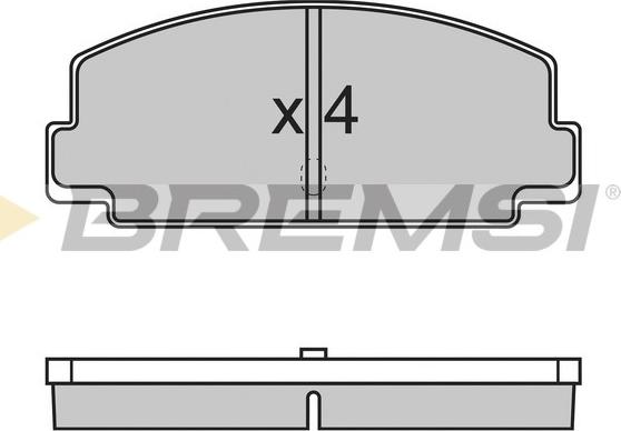 Bremsi BP2137 - Гальмівні колодки, дискові гальма autocars.com.ua