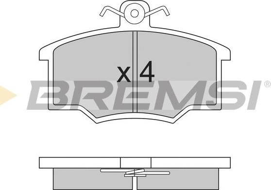 Bremsi BP2143 - Гальмівні колодки, дискові гальма autocars.com.ua