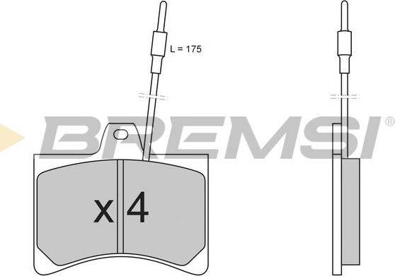 Bremsi BP2148 - Гальмівні колодки, дискові гальма autocars.com.ua