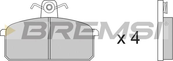 Bremsi BP2151 - Гальмівні колодки, дискові гальма autocars.com.ua