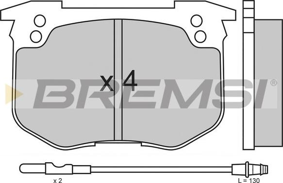 Bremsi BP2159 - Гальмівні колодки, дискові гальма autocars.com.ua