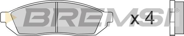Bremsi BP2176 - Гальмівні колодки, дискові гальма autocars.com.ua