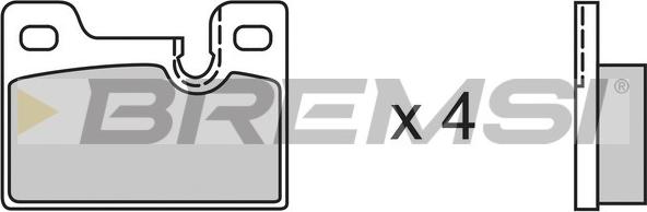 Bremsi BP2185 - Гальмівні колодки, дискові гальма autocars.com.ua