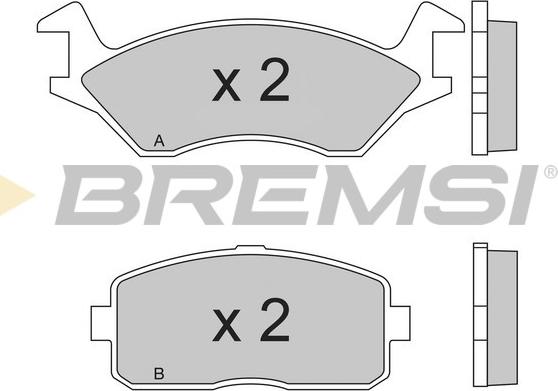 Bremsi BP2189 - Гальмівні колодки, дискові гальма autocars.com.ua
