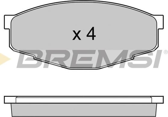 Bremsi BP2232 - Гальмівні колодки, дискові гальма autocars.com.ua