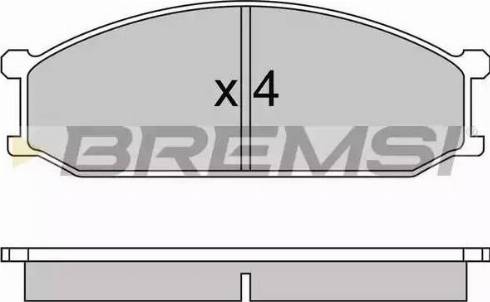 Bremsi BP2233 - Тормозные колодки, дисковые, комплект autodnr.net