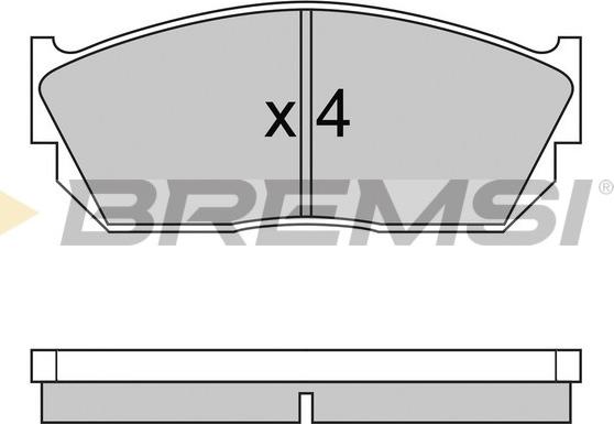 Bremsi BP2245 - Гальмівні колодки, дискові гальма autocars.com.ua