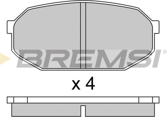 Bremsi BP2249 - Гальмівні колодки, дискові гальма autocars.com.ua