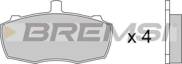 Bremsi BP2252 - Гальмівні колодки, дискові гальма autocars.com.ua