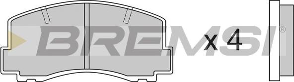 Bremsi BP2256 - Тормозные колодки, дисковые, комплект autodnr.net