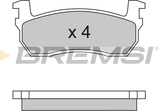 Bremsi BP2259 - Гальмівні колодки, дискові гальма autocars.com.ua