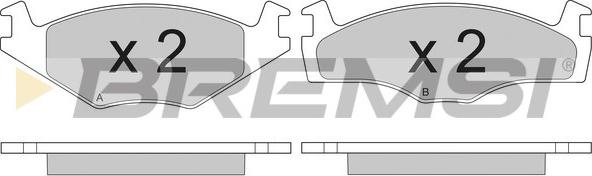 Bremsi BP2260 - Гальмівні колодки, дискові гальма autocars.com.ua