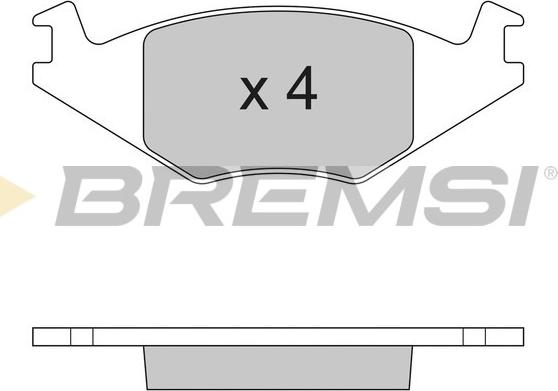 Bremsi BP2262 - Гальмівні колодки, дискові гальма autocars.com.ua