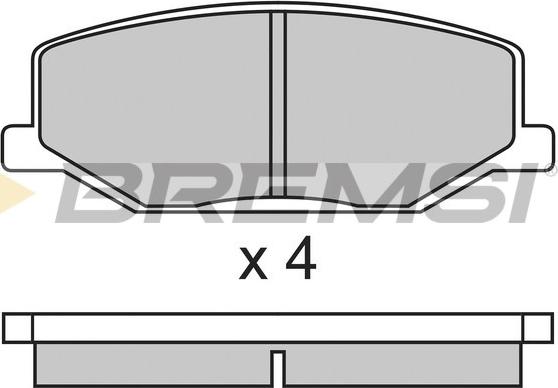 Bremsi BP2278 - Гальмівні колодки, дискові гальма autocars.com.ua