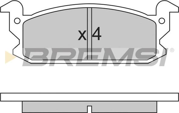 Bremsi BP2280 - Гальмівні колодки, дискові гальма autocars.com.ua