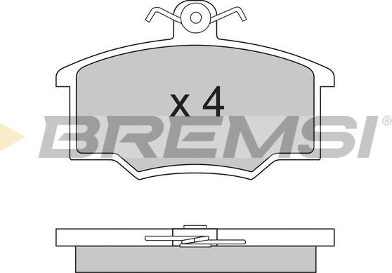 Bremsi BP2281 - Гальмівні колодки, дискові гальма autocars.com.ua