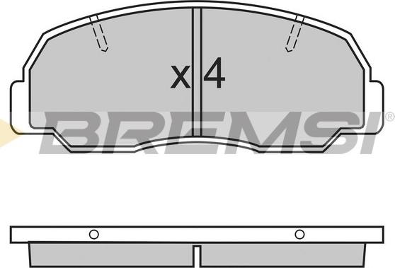 Bremsi BP2297 - Гальмівні колодки, дискові гальма autocars.com.ua