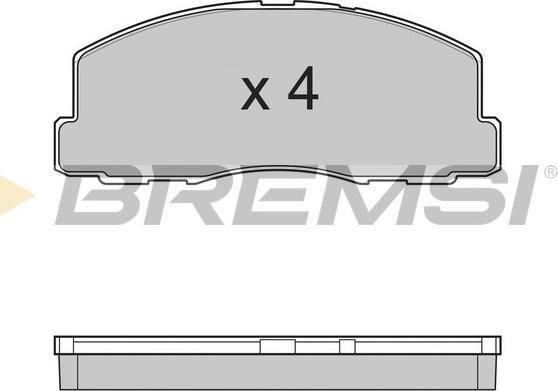 Bremsi BP2299 - Гальмівні колодки, дискові гальма autocars.com.ua