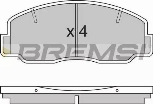 Bremsi BP2305 - Гальмівні колодки, дискові гальма autocars.com.ua