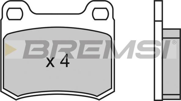 Bremsi BP2314 - Гальмівні колодки, дискові гальма autocars.com.ua