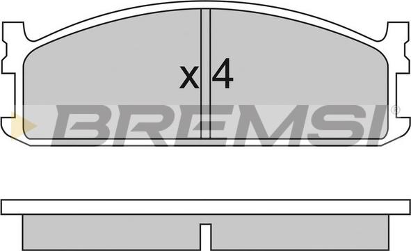 Bremsi BP2321 - Гальмівні колодки, дискові гальма autocars.com.ua