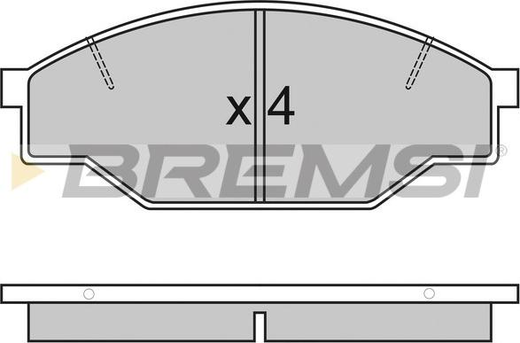 Bremsi BP2322 - Гальмівні колодки, дискові гальма autocars.com.ua