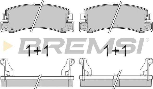 Bremsi BP2323 - Гальмівні колодки, дискові гальма autocars.com.ua