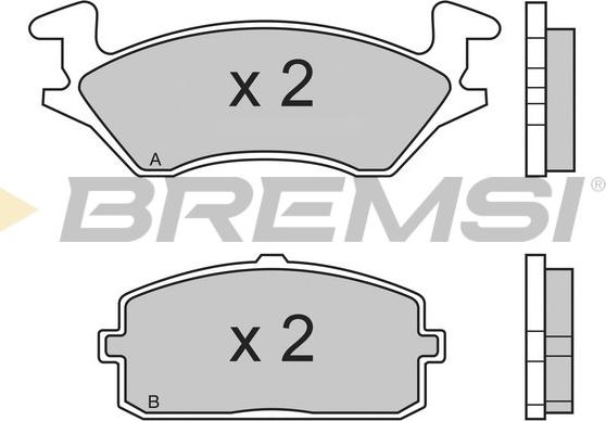 Bremsi BP2324 - Гальмівні колодки, дискові гальма autocars.com.ua