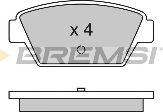 Bremsi BP2330 - Гальмівні колодки, дискові гальма autocars.com.ua