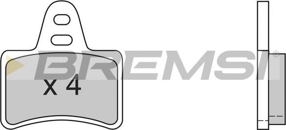 Bremsi BP2356 - Гальмівні колодки, дискові гальма autocars.com.ua