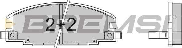 Bremsi BP2367 - Гальмівні колодки, дискові гальма autocars.com.ua