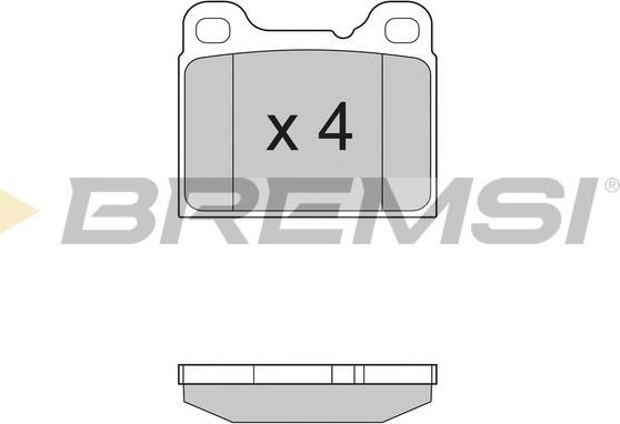 Bremsi BP2383 - Гальмівні колодки, дискові гальма autocars.com.ua