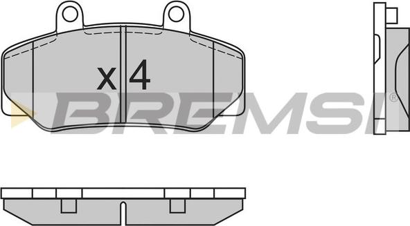 Bremsi BP2386 - Гальмівні колодки, дискові гальма autocars.com.ua