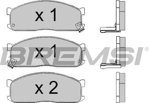 Bremsi BP2390 - Гальмівні колодки, дискові гальма autocars.com.ua