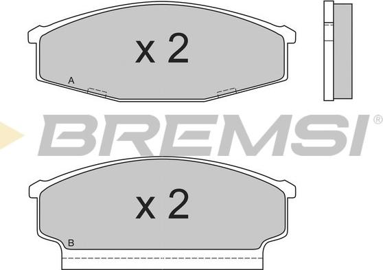 Bremsi BP2408 - Гальмівні колодки, дискові гальма autocars.com.ua