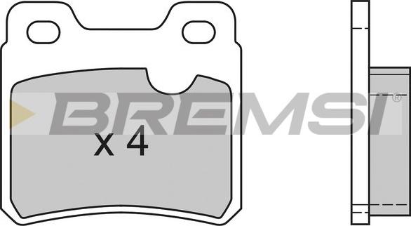 Bremsi BP2418 - Гальмівні колодки зад. Opel Vectra A ATE autocars.com.ua