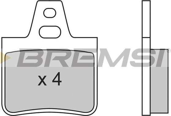 Bremsi BP2455 - Гальмівні колодки, дискові гальма autocars.com.ua